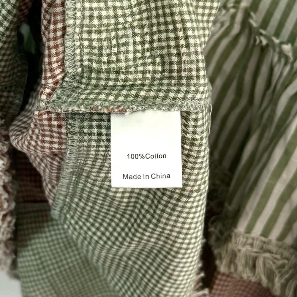 Tuckernuck Cotswald Stripe Crawford Dress in Green Gingham XXS - Picture 12 of 12